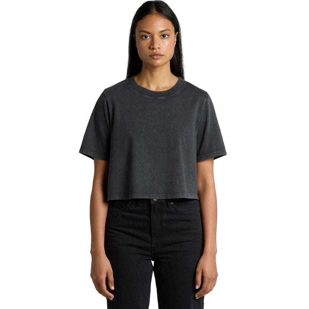 AS Colour Wo's Stone Wash Heavy Crop Tee 4086