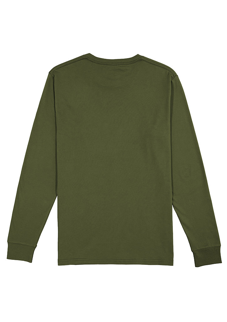 Mens Basis Long Sleeve Tee - Army