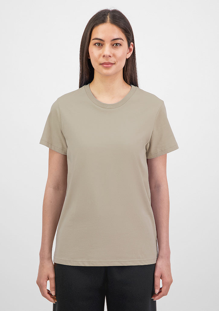 Womens Basis Short Sleeve Tee - Biscuit