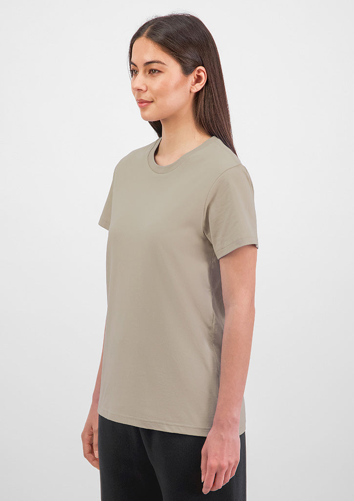 Womens Basis Short Sleeve Tee - Biscuit