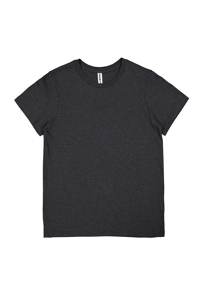 Womens Basis Short Sleeve Tee - Charcoal Marle