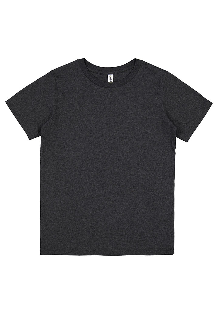 Youth Basis Short Sleeve Tee - Charcoal Marle