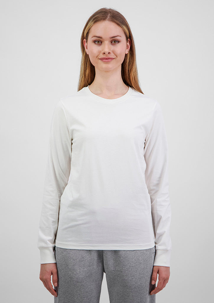 Womens Basis Long Sleeve Tee - Ecru