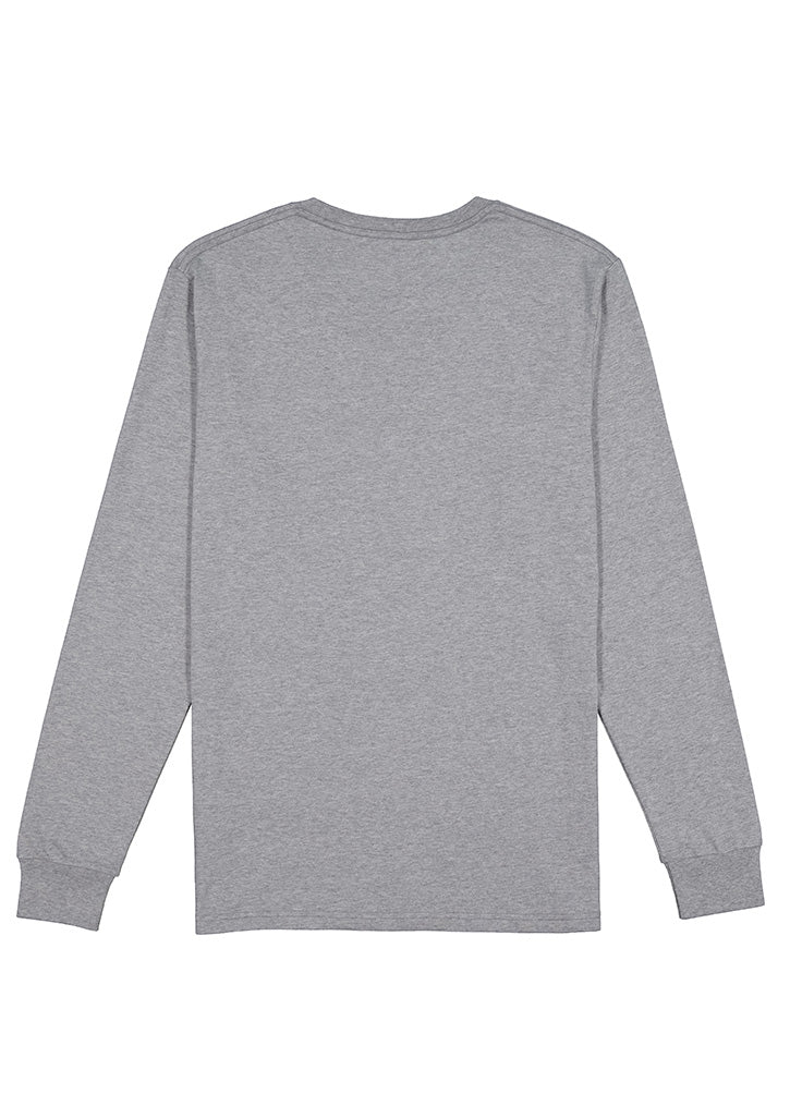 Mens Basis Long Sleeve Tee - Grey Marle
