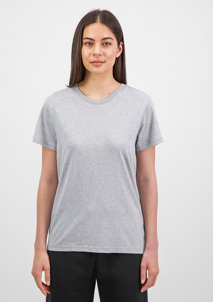 Womens Basis Short Sleeve Tee - Grey Marle