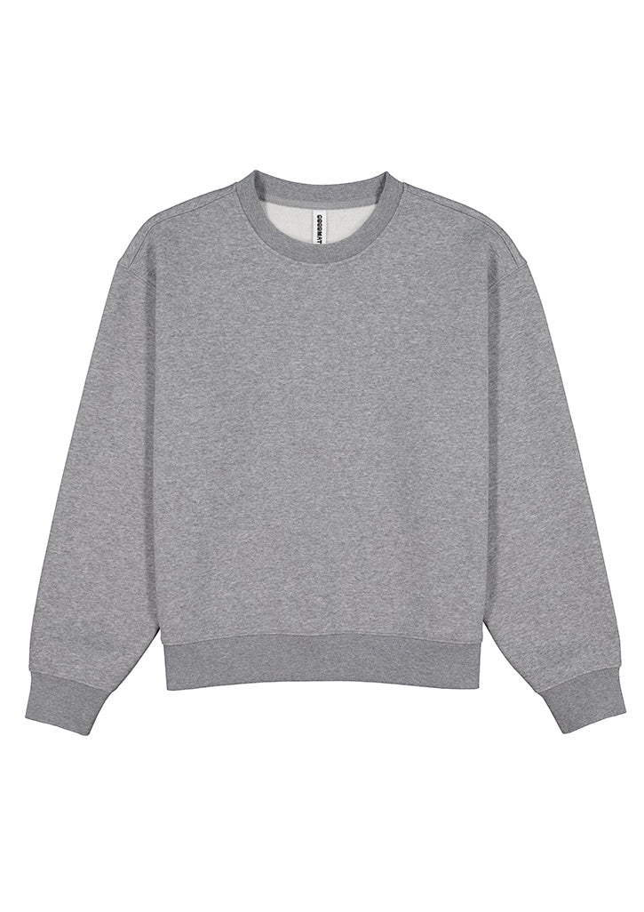 Womens Everyday Crew Sweatshirt - Grey Marle