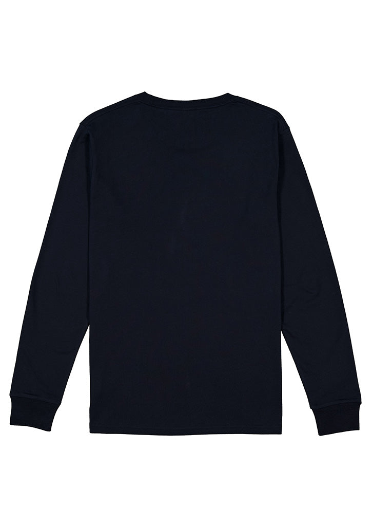 Mens Basis Long Sleeve Tee - Navy