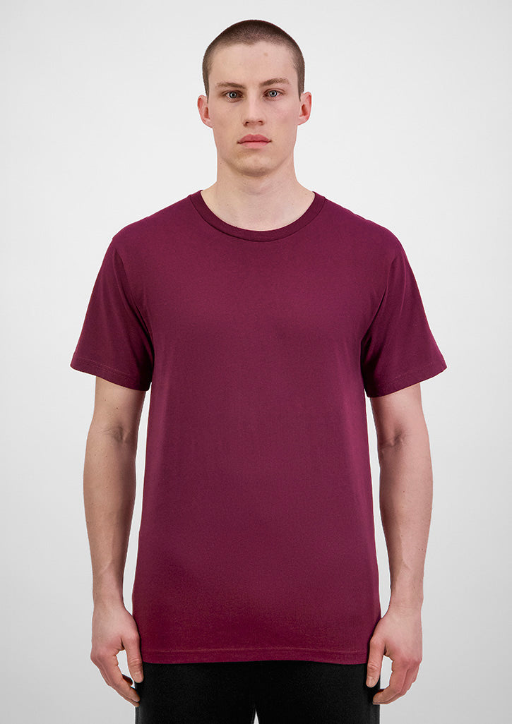 Mens Basis Short Sleeve Tee - Plum
