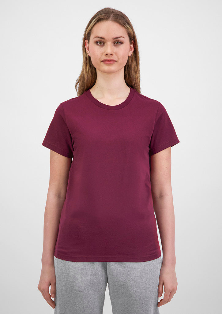 Womens Basis Short Sleeve Tee - Plum