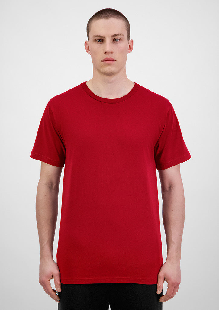 Mens Basis Short Sleeve Tee - Red