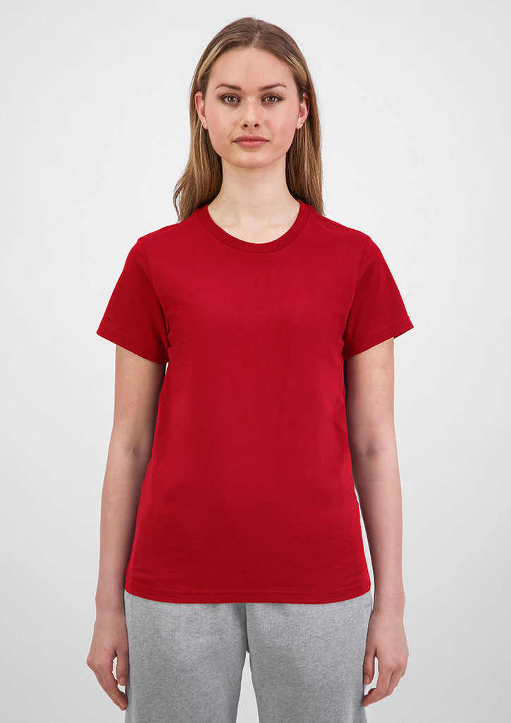 Womens Basis Short Sleeve Tee - Red