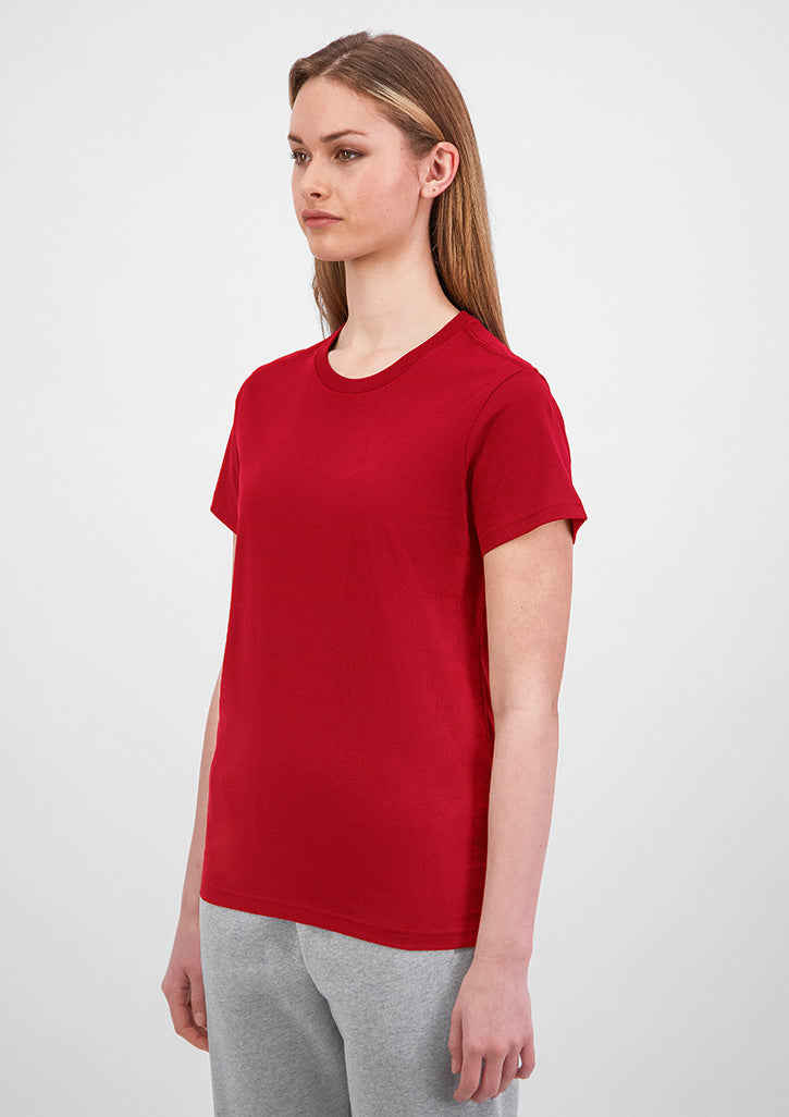 Womens Basis Short Sleeve Tee - Red