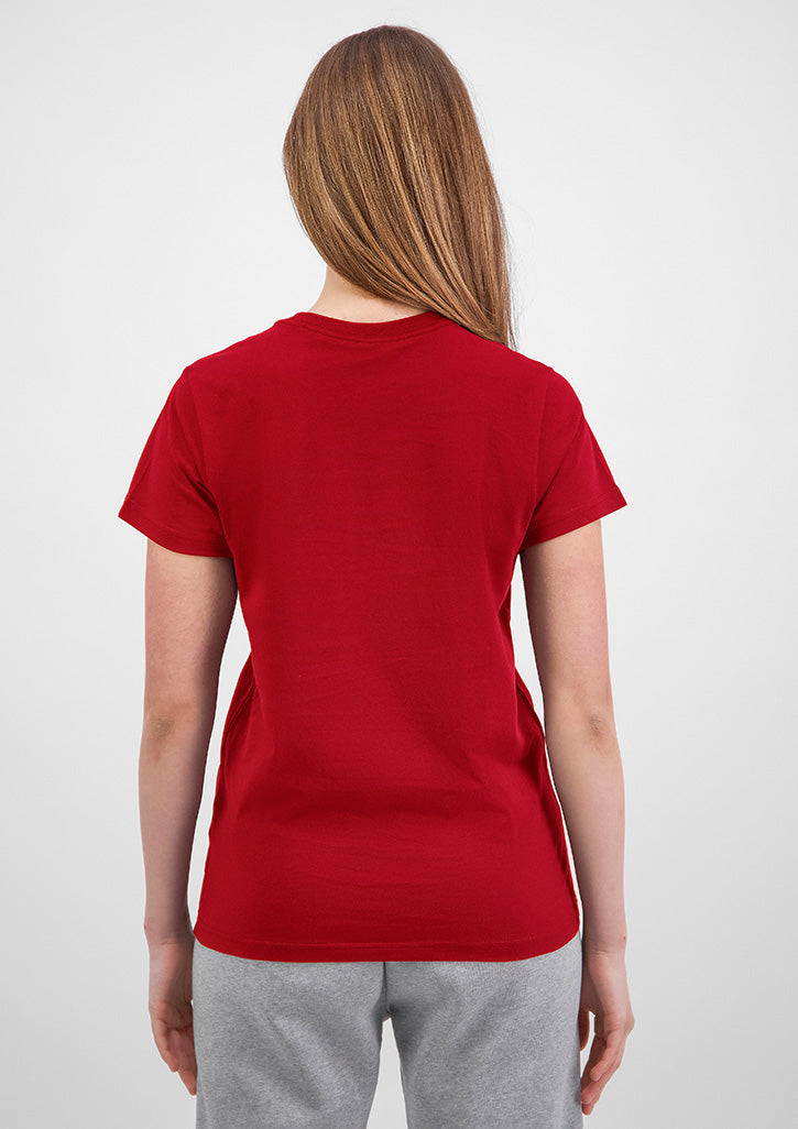 Womens Basis Short Sleeve Tee - Red