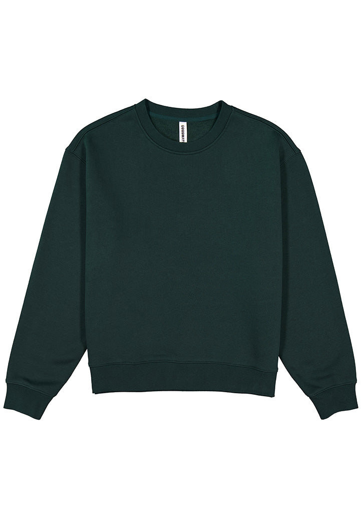 Womens Everyday Crew Sweatshirt - Scarab Green