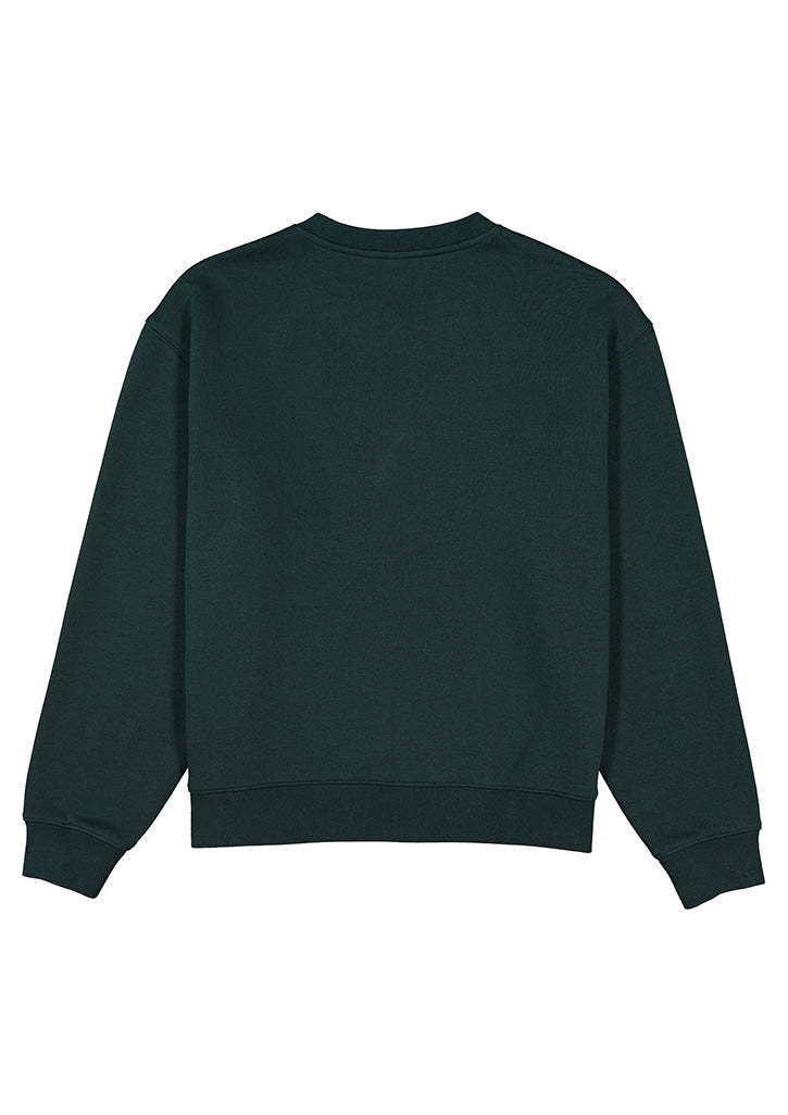 Womens Everyday Crew Sweatshirt - Scarab Green