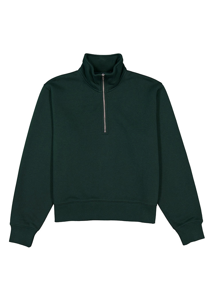 Womens Everyday 1/4 Zip - Scarab Green