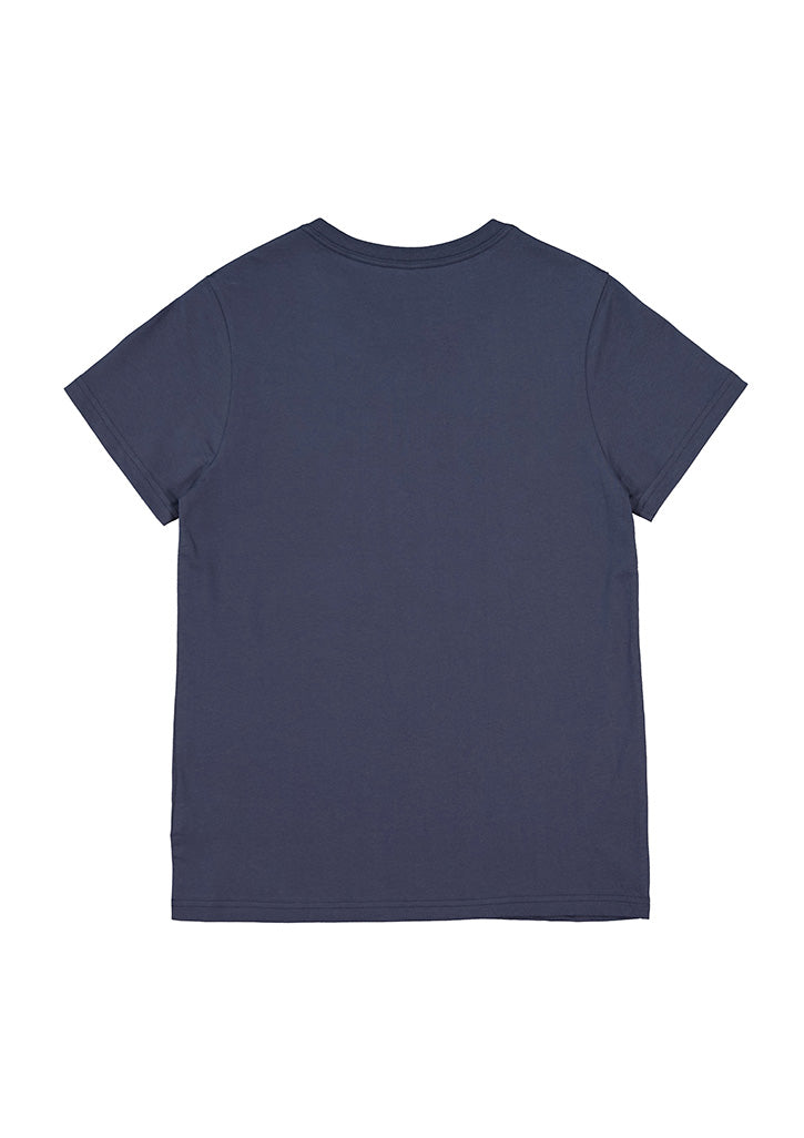 Womens Basis Short Sleeve Tee - Steel Blue