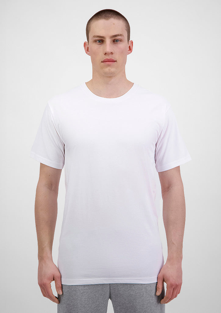Mens Basis Short Sleeve Tee - White
